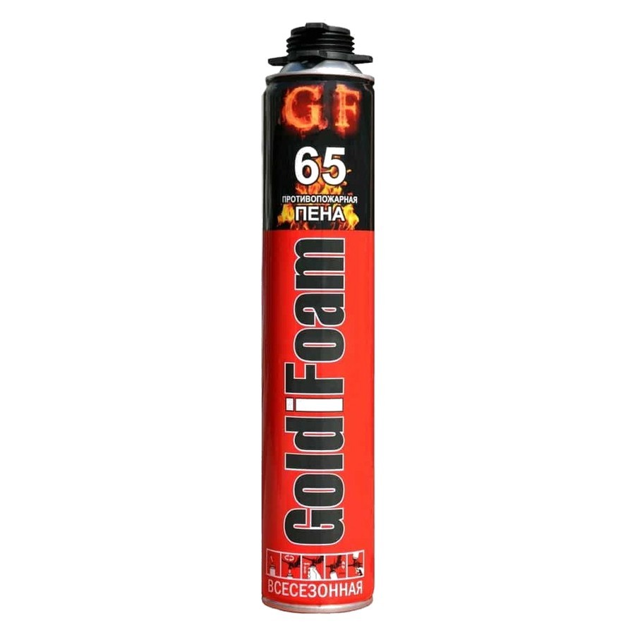Пена профессиональная огнестойкая всесезонная GF 65 (850мл)