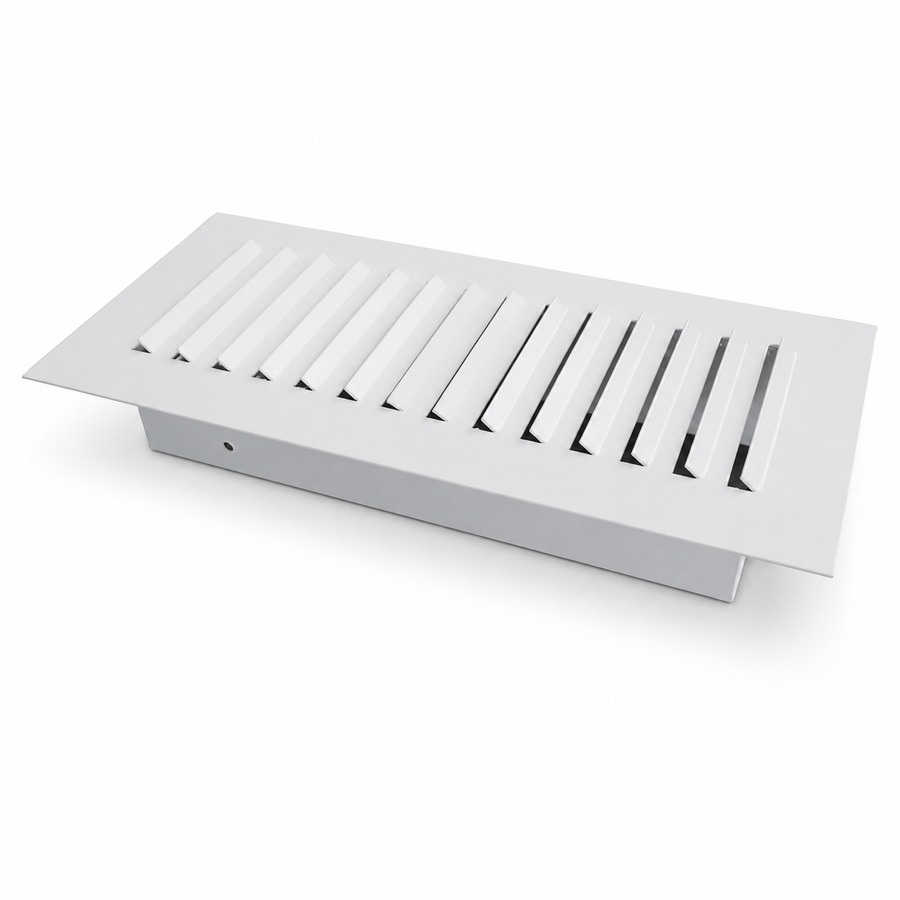 Решётка жалюзийная 175х85 с фланцем с отбортовкой 30мм из оцинкованной стали s=0,7 окрашенная