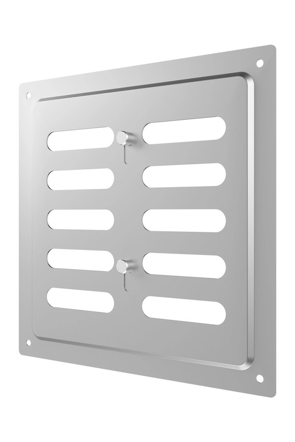 Решетка вентиляционная MER регулируемая 175х175 оцинкованная сталь ERA