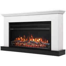 Каминокомплект: Очаг Electrolux EFP/P-3620LS, портал Retto 36 белый, р/в