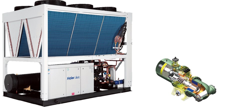 Винтовой чиллер Haier CI0720PANH с воздушным охлаждением Винтовой чиллер Haier CI0720PANH с воздушным охлаждением