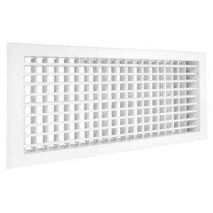 Настенная двурядная решётка ZILON 2 WA 600*200